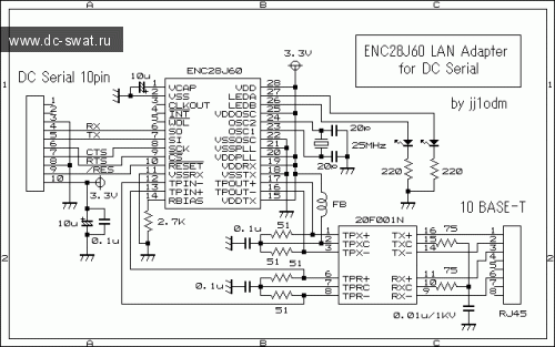 Serial LAN adaptor