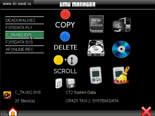 DreamShell 4.0 RC 4 - VMU Manager - VMU