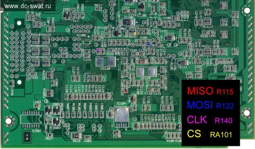 Sega Dreamcast motherboard with SCI pins Sega Dreamcast motherboard with SCI-SPI pins
