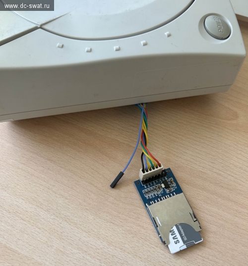 SCI-SPI mod on Sega Dreamcast